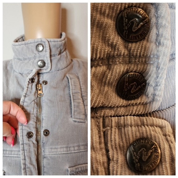 Citizens of Humanity grey corduroy puffer vest.  Women's size 4. - Picture 4 of 16